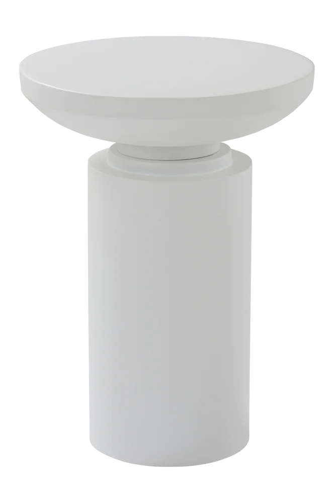 LOLISE sidebord, diameter 35,5 cm – Hvit m v:1876145 LOLISE sidebord, diameter 35,5 cm – Hvit m v:1876145