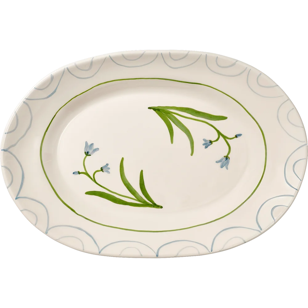 Cottage Flower Serveringsfat Blue Bell 26 cm v:4562913 Cottage Flower Serveringsfat Blue Bell 26 cm v:4562913