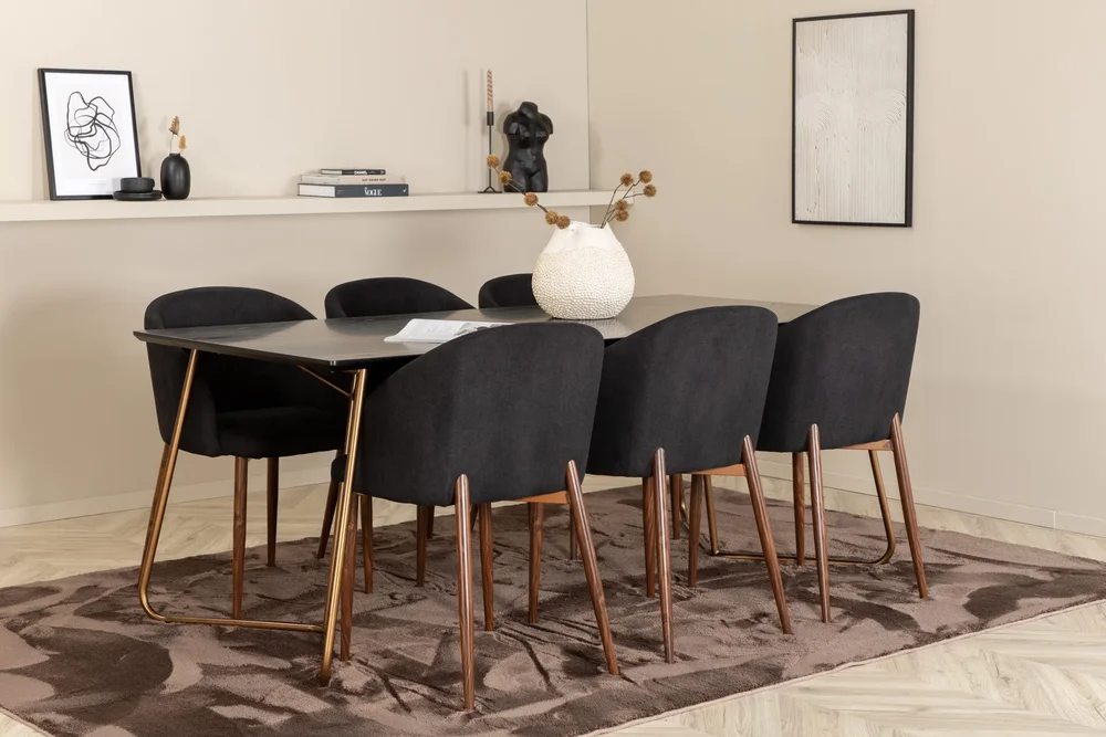 Pipi Spisegruppe 190 cm inkl. 6 Kullersbro Stoler v:1807725