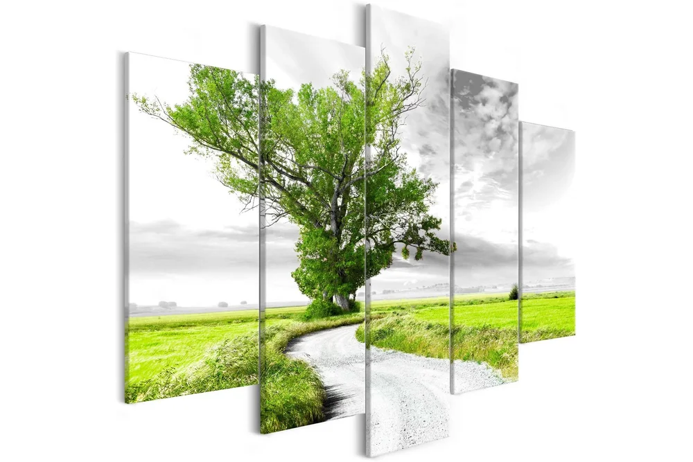 Bilde Tree Near The Road 5 Parts Green 200x100 v:6625682