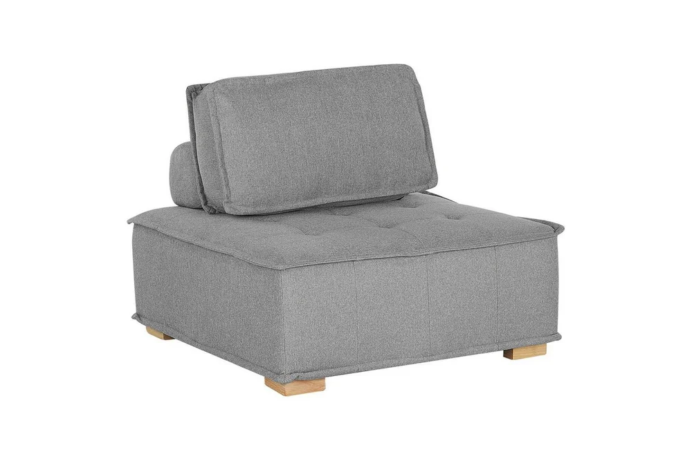 1-sitssoffa Beliani Tibro Beige, ljust trä Grey v:7596769 1-sitssoffa Beliani Tibro Beige, ljust trä Grey v:7596769