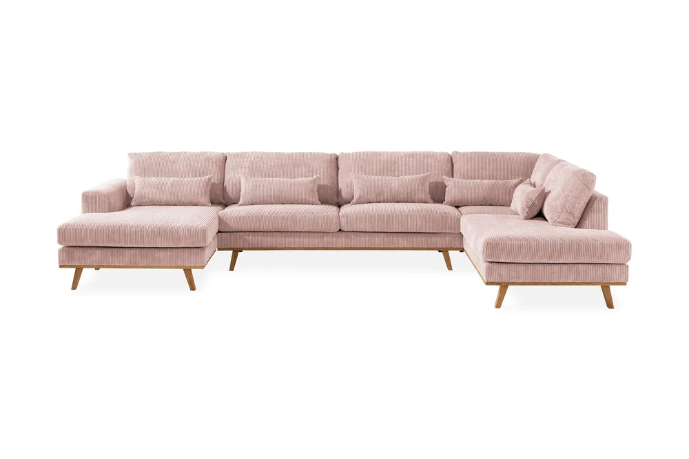 Copenhagen 5-seters Høyrevendt U-formet Sofa med Divan og Sjeselong i Manchester v:9745718 Copenhagen 5-seters Høyrevendt U-formet Sofa med Divan og Sjeselong i Manchester v:9745718