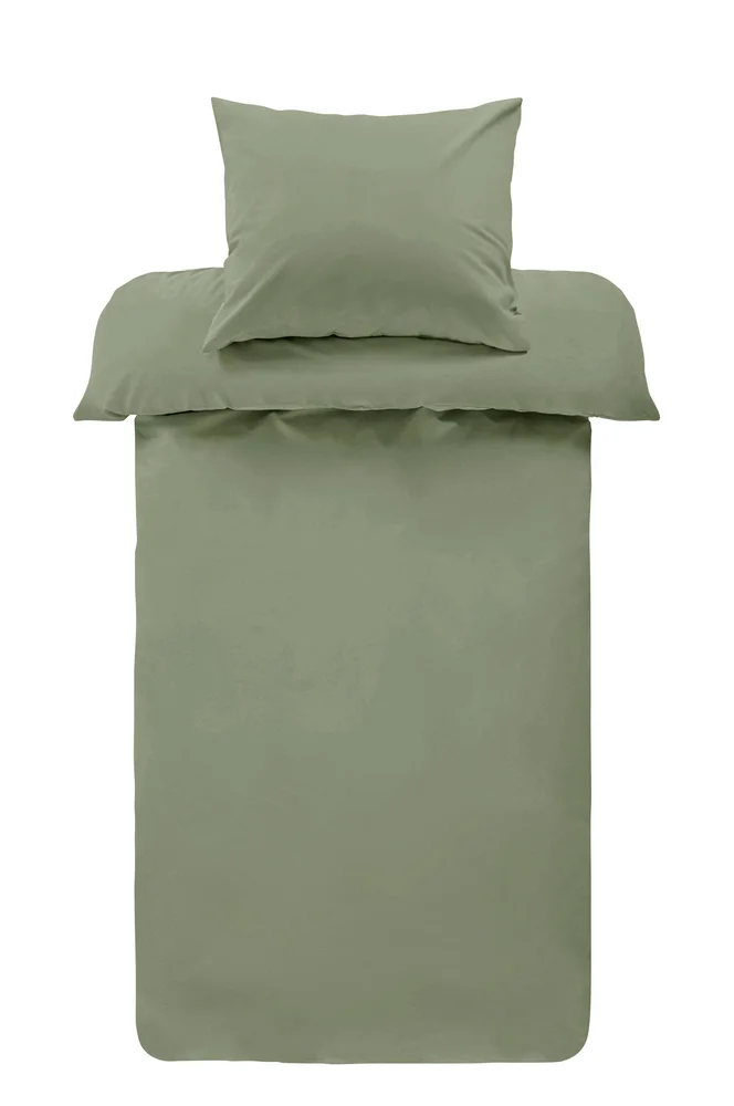Bedset Zack Percale Single - Grønn - Tekstiler | m v:4622120