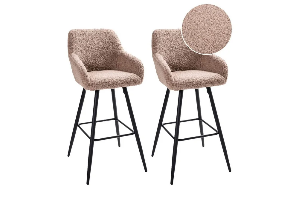 Barstol Casmalia sett av 2 Beige/svart v:7105037 Barstol Casmalia sett av 2 Beige/svart v:7105037