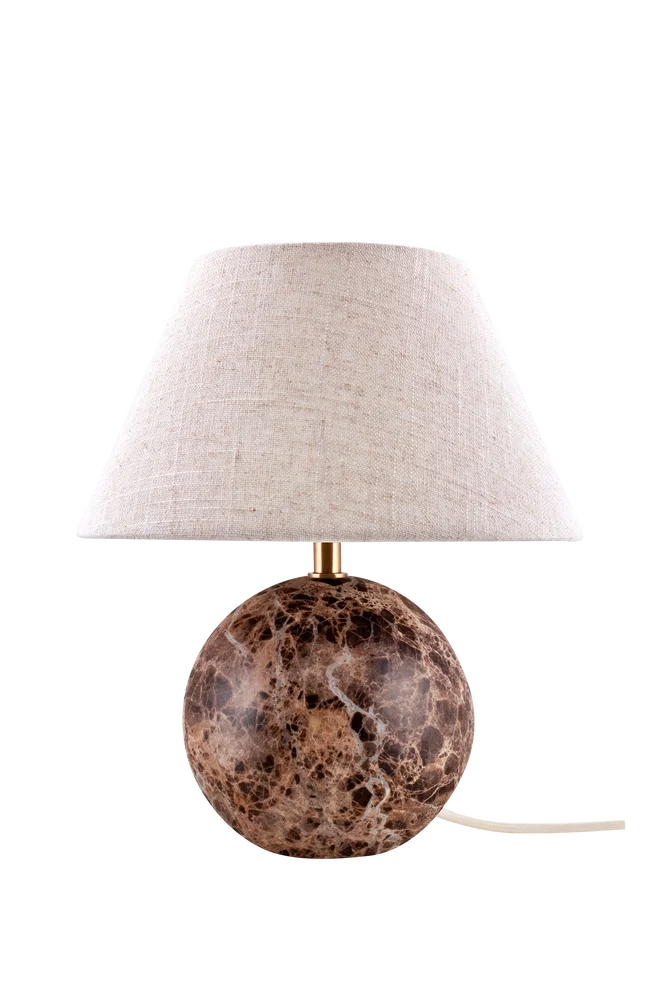 Bordlampe Castello 35 Beige travertin - Brun - Belysning | m v:2138047