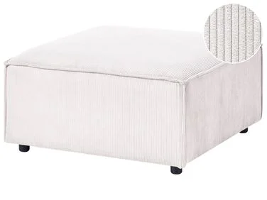 Fotskammel ARDAL Kordfløyel Off white v:7824836
