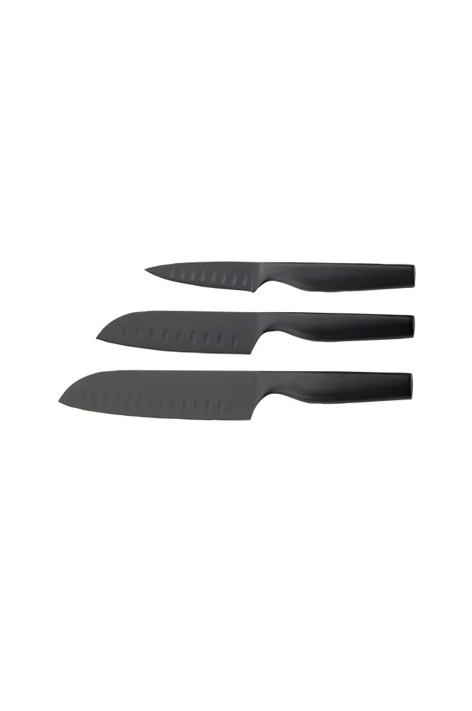 Knivsett Sukai 3 deler – Svart – Kjøkken & husholdning | m v:3556959 Knivsett Sukai 3 deler – Svart – Kjøkken & husholdning | m v:3556959