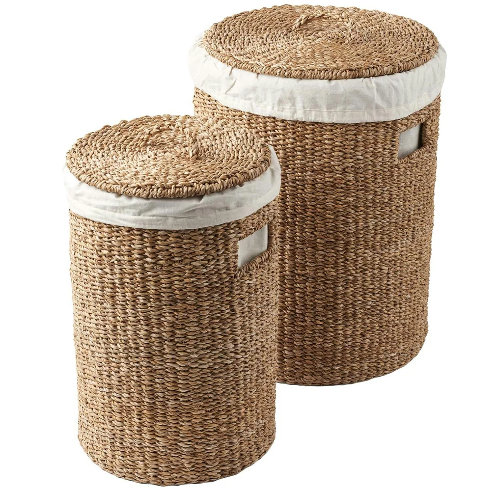Skittentøyskurv Med Lokk, 2-pk v:1190147 Skittentøyskurv Med Lokk, 2-pk v:1190147