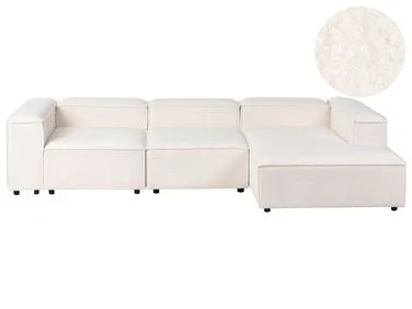 Modulær hjørnesofa 4-seters ARDAL Bouclé Off white Venstrevendt v:7694258 Modulær hjørnesofa 4-seters ARDAL Bouclé Off white Venstrevendt v:7694258
