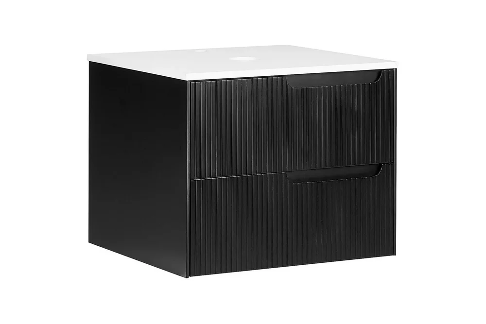 Servantskap Quintela Sort, Hvit, 60x52x48 cm v:6405815 Servantskap Quintela Sort, Hvit, 60x52x48 cm v:6405815