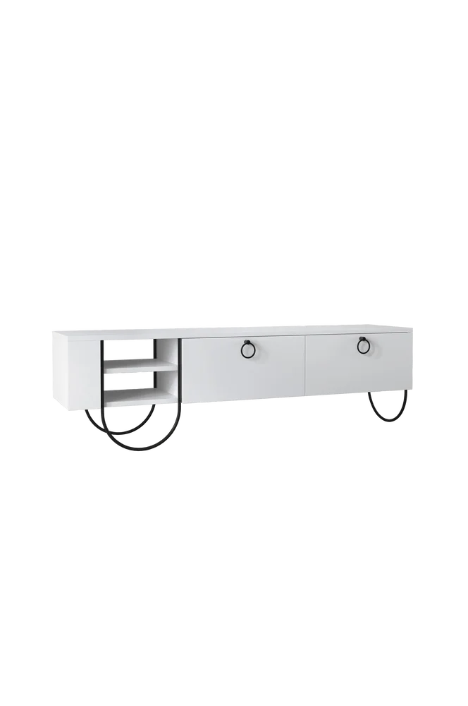 Mediebenk Norfolk – Hvit m v:8774736 Mediebenk Norfolk – Hvit m v:8774736
