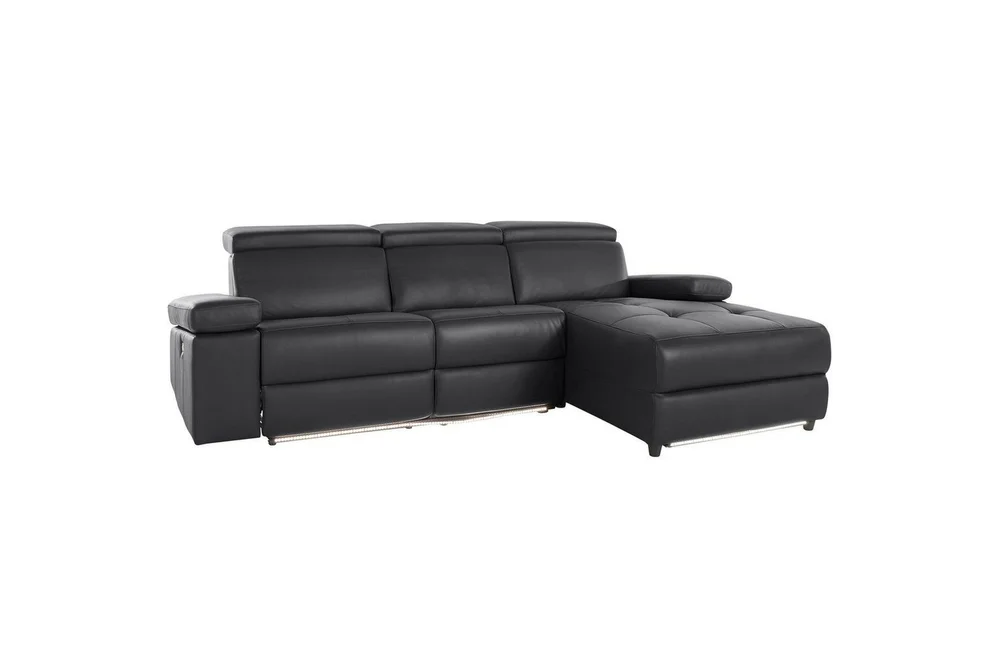 Hjørnesofa 3-seter Rayland Svart, PU, Høyre Elektrisk Recliner v:3127684 Hjørnesofa 3-seter Rayland Svart, PU, Høyre Elektrisk Recliner v:3127684