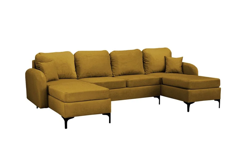 Knocklong 4-sits Hörnbäddsoffa Yellow-Green v:4201923