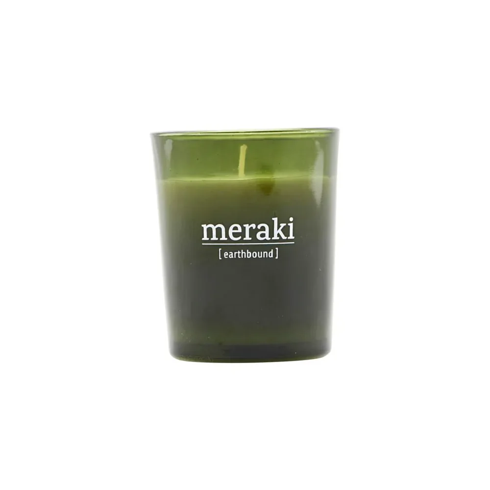 Meraki duftlys grønt glass 12 timer v:7009954 Meraki duftlys grønt glass 12 timer v:7009954