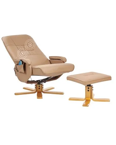 Massasjestol RELAXPRO Kunstskinn Lysebrun v:1466943