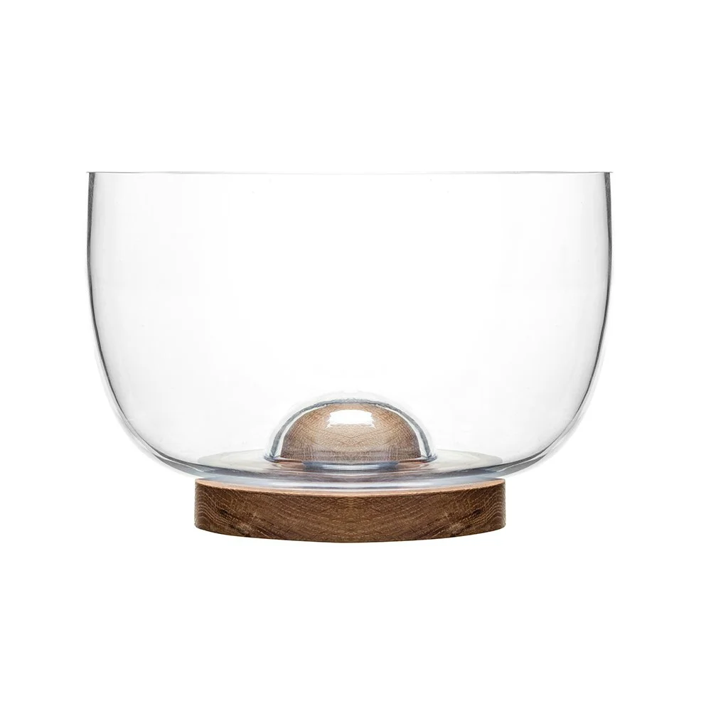 Oval Oak Salatskål, Eik/Glass v:4189623 Oval Oak Salatskål, Eik/Glass v:4189623