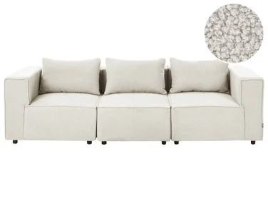 Modulsofa 3-seter AXEBO Bouclé Off white v:3183848 Modulsofa 3-seter AXEBO Bouclé Off white v:3183848