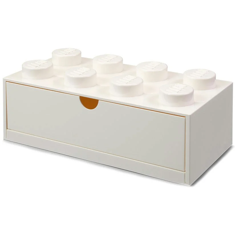 LEGO® Oppbevaring Med Skuff 8 Knotter Small, Hvit v:8124166 LEGO® Oppbevaring Med Skuff 8 Knotter Small, Hvit v:8124166