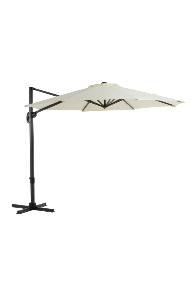 LIPSI parasoll Ø 298 cm – Grå – Utemøbler & hage | m v:6140004 LIPSI parasoll Ø 298 cm – Grå – Utemøbler & hage | m v:6140004
