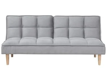 Sovesofa 3-seter SILJAN Lysegrå Grå v:7552338