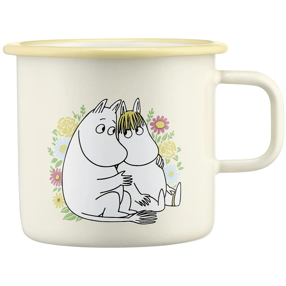 Moomin Flowers Emaljekrus 55 cl v:2324321 Moomin Flowers Emaljekrus 55 cl v:2324321