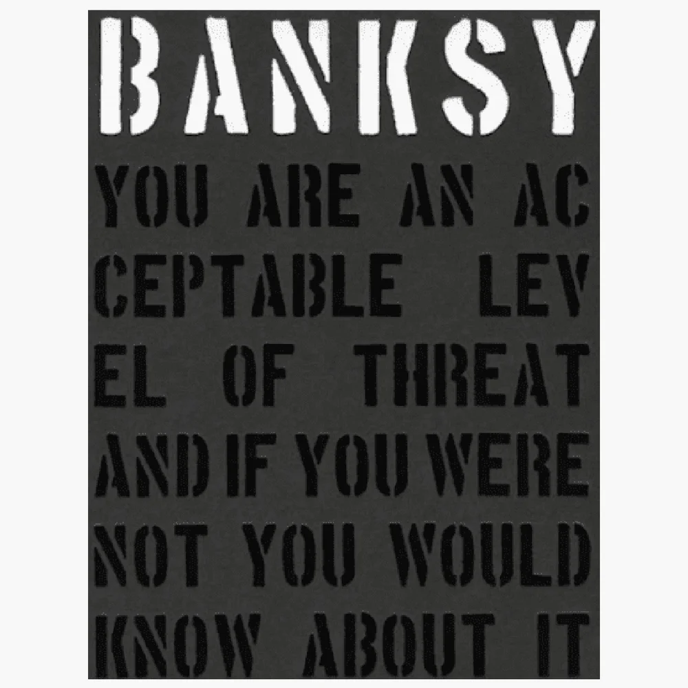 Banksy – You are an acceptable level of threat Bok v:7303943