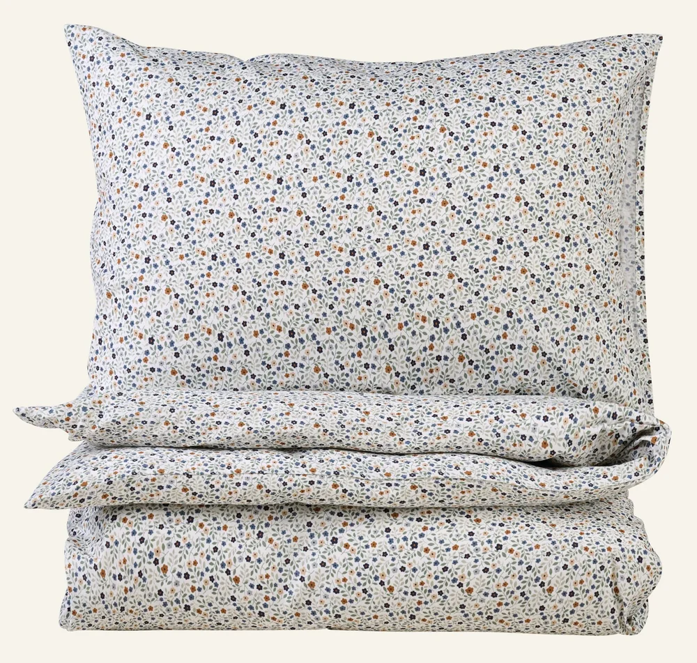 Bomull sengesett multi blå – 140×200 cm v:1354623 Bomull sengesett multi blå – 140×200 cm v:1354623
