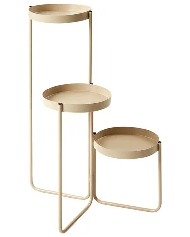 Pidestall FRAGARIA 42 cm Metall Beige v:4495660