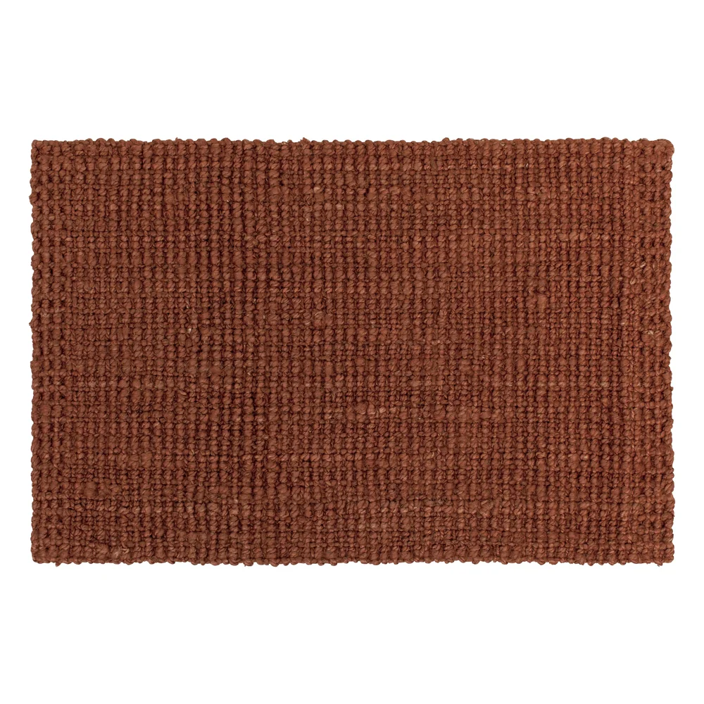 Jute dørmatte rusty red v:6929029