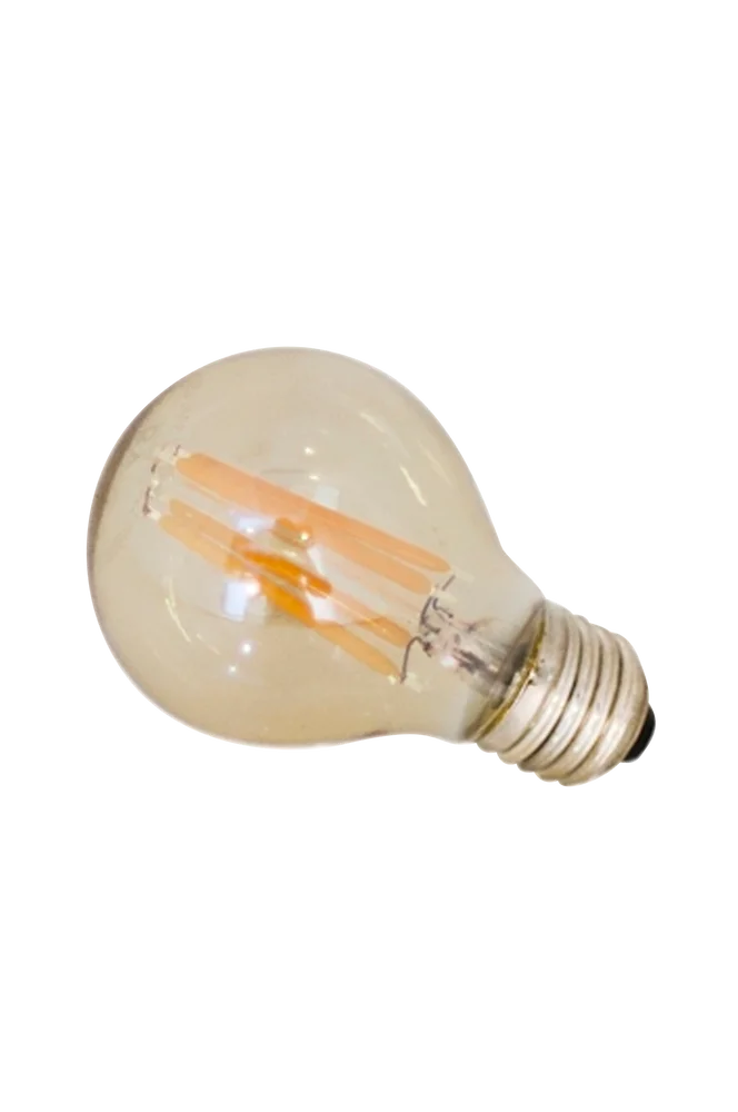 Filament dekorlyspære LED diameter 60 mm – Gul – Belysning | m v:9603561 Filament dekorlyspære LED diameter 60 mm – Gul – Belysning | m v:9603561