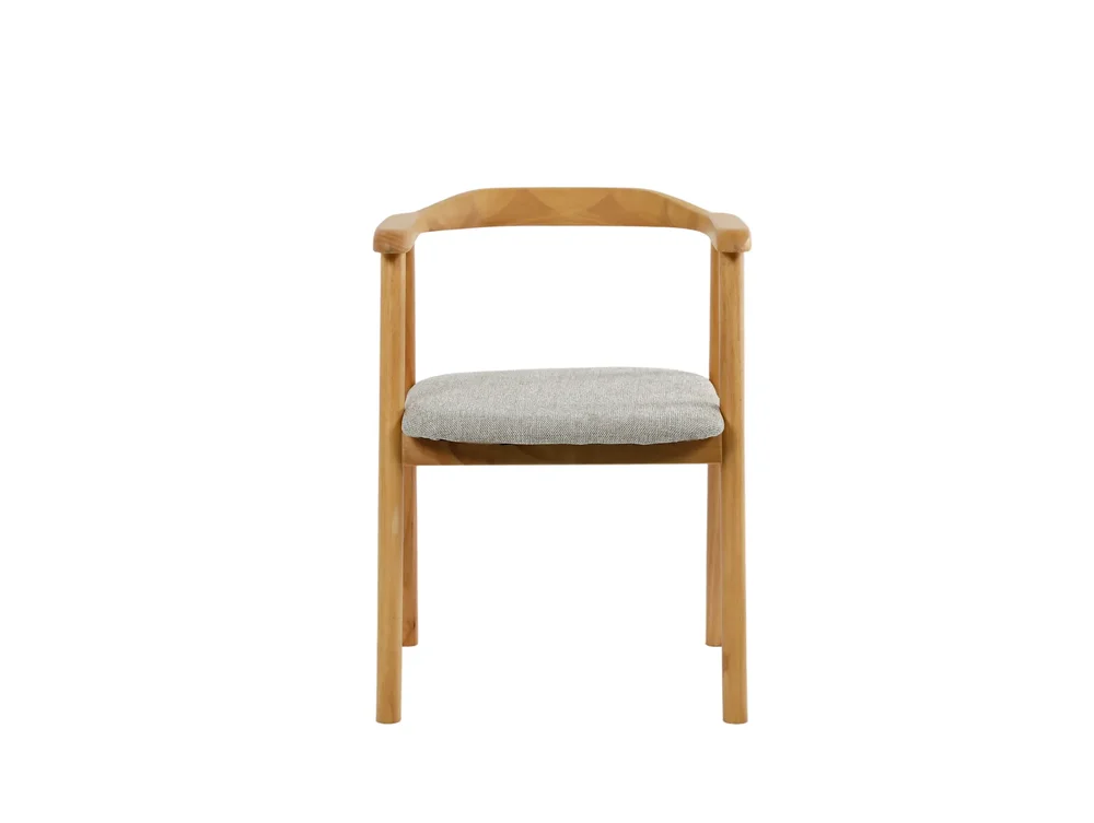 Jolie spisestol i tre med stoffsete v:1153096