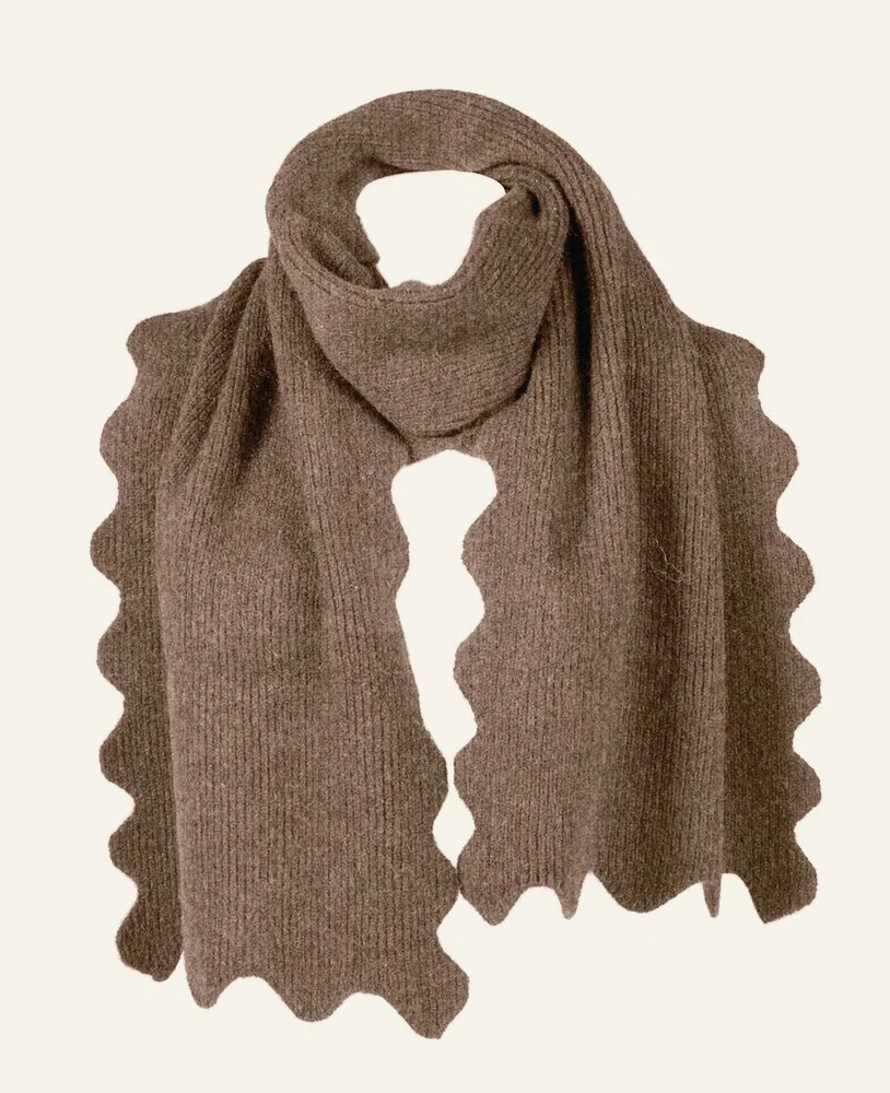 Skjerf brun – 37×184 cm v:8696434