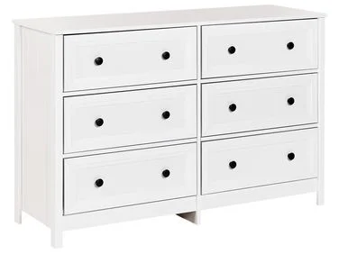 Kommode med 6 skuffer HAZELVALE Hvit v:1225730 Kommode med 6 skuffer HAZELVALE Hvit v:1225730