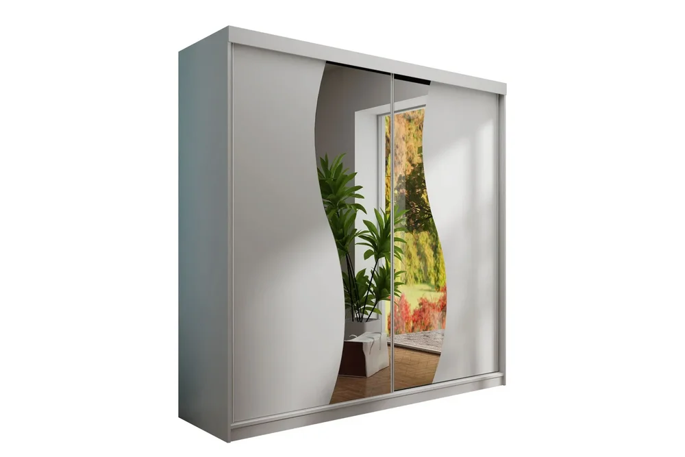 Dunkra Garderobeskap Med Speil 200×200 cm v:6810294 Dunkra Garderobeskap Med Speil 200×200 cm v:6810294