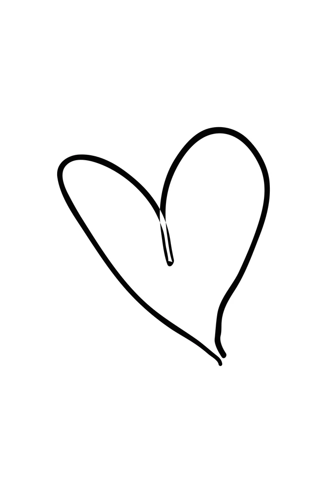Poster Heart - Svart - Dekor | m v:8284792