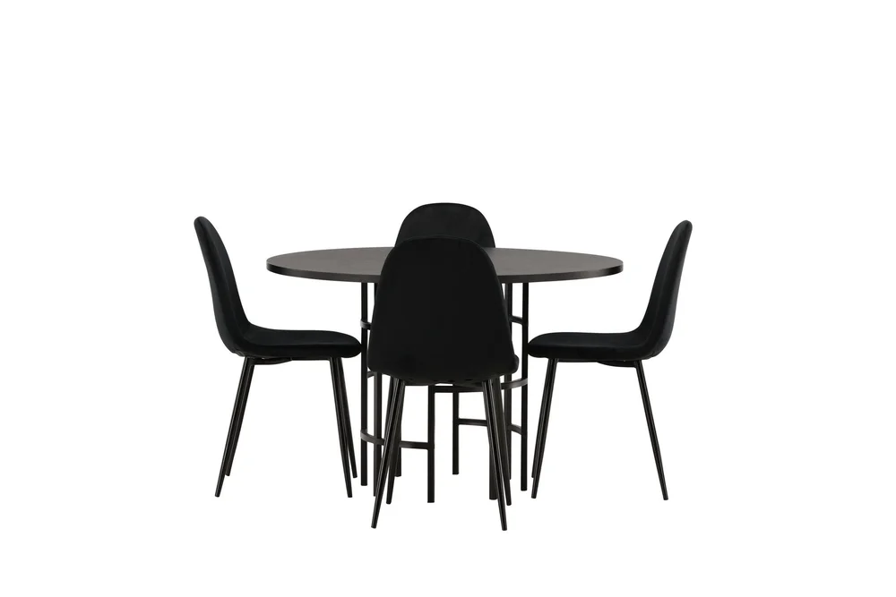 Copenhagen Spisegruppe 115 cm Rund med 4 Polar Stoler v:5377848 Copenhagen Spisegruppe 115 cm Rund med 4 Polar Stoler v:5377848