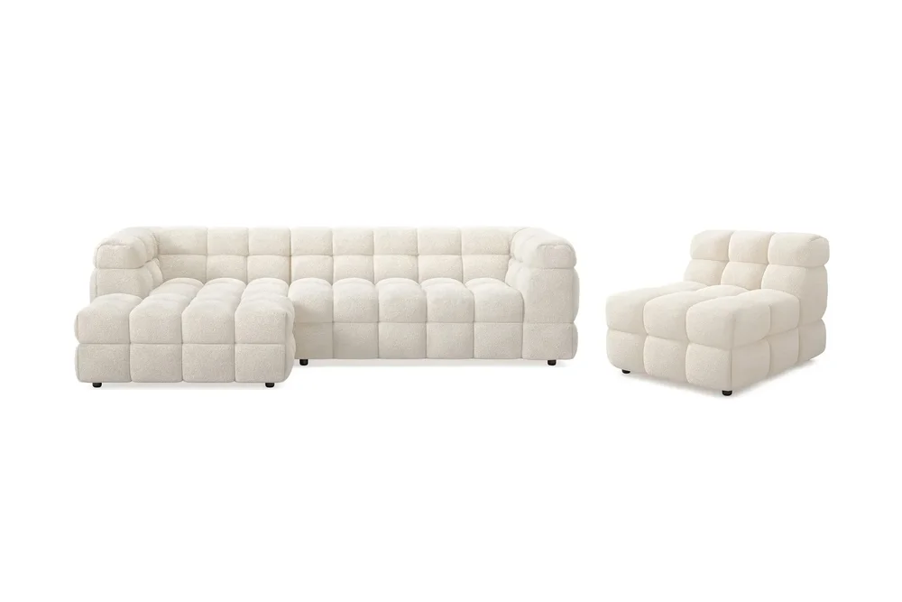 Elise Boblete Sofagruppe 4-seter Divansofa Venstre + Lenestol v:8384265