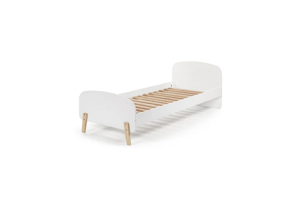 Seng med nattbord Kiddy Hvit v:8386277