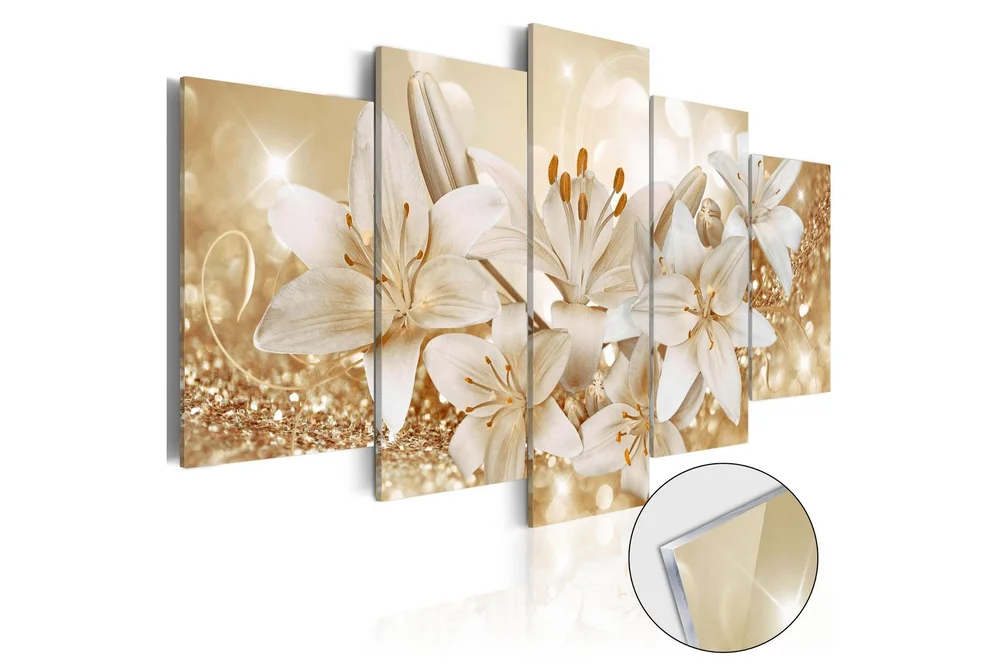Bilde På Akryl Golden Bouquet 100x50 v:4586008