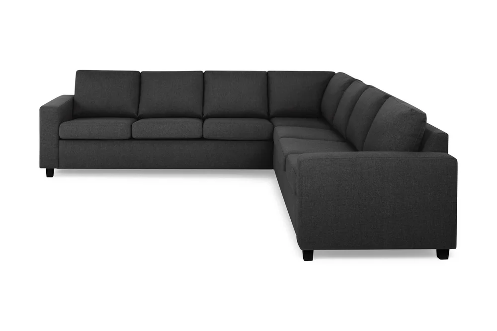 Crazy 6-seters Vendbar L-formet X-Large Hjørnesofa i Stoff v:8420551