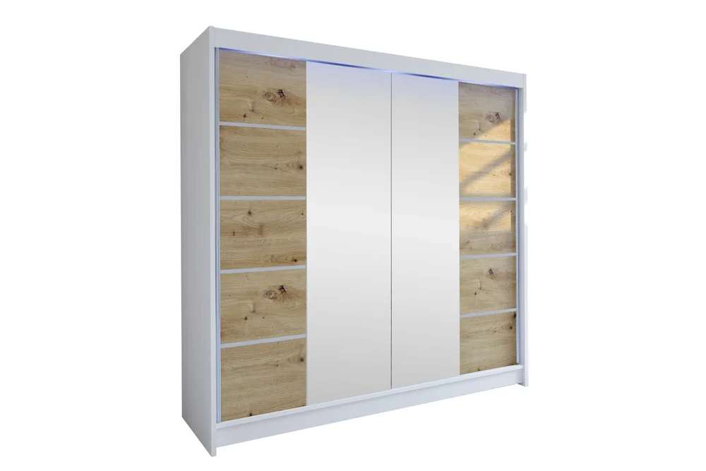 Canderbury Garderobe Med Speil 180x215 cm v:8652946