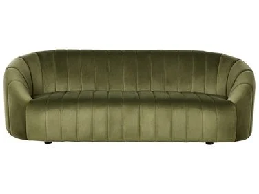 Sofa 3-seter MALUNG Fløyel Mørkegrønn v:6317472 Sofa 3-seter MALUNG Fløyel Mørkegrønn v:6317472