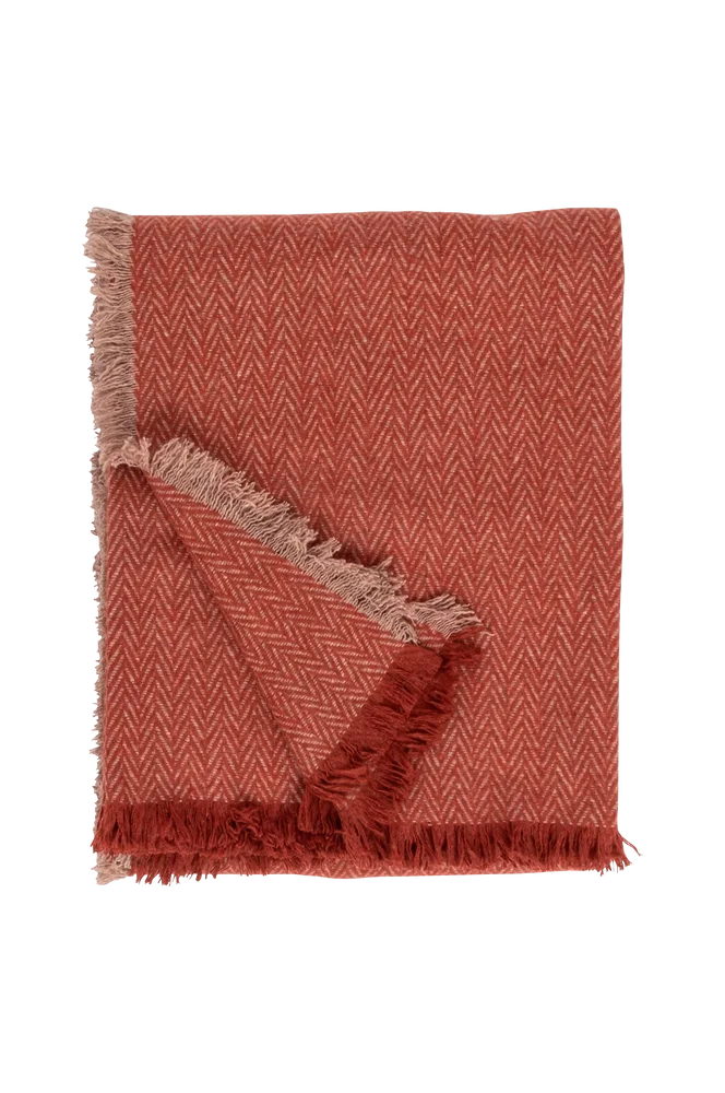 Asima pledd – Rød – Tekstiler | m v:7798752