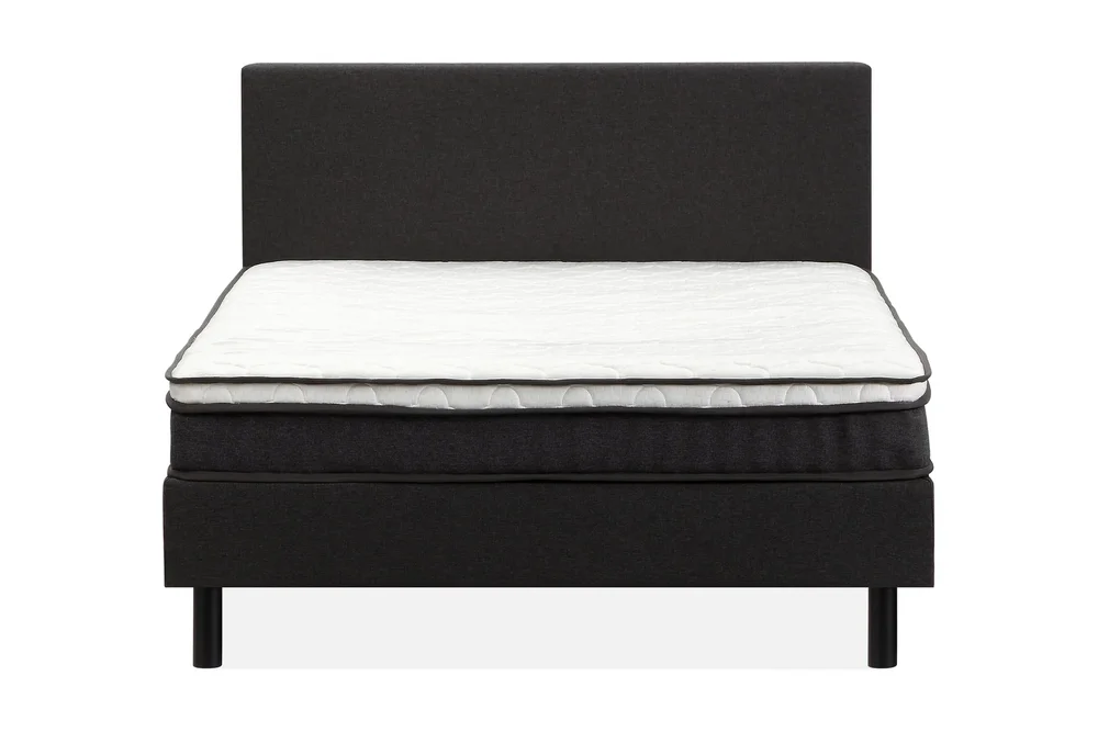 Komplett sengepakke Divine komplett sengepakke 120x200 cm med sengegavl og sengeben Divine sengegavl 160 cm 160x200 Mørkegrå v:5941859