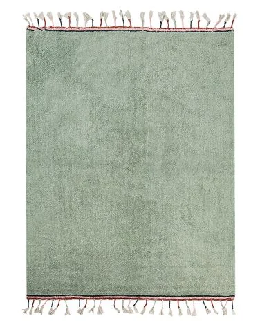 Barneteppe CAPARLI Lysegrønn 140 x 200 cm Bomull v:6358362 Barneteppe CAPARLI Lysegrønn 140 x 200 cm Bomull v:6358362