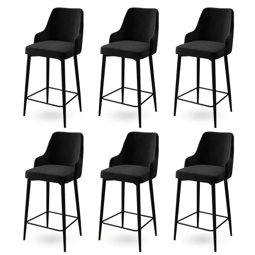 Barstolsett (6 deler) Hanah Home Enox Six svart v:6515665