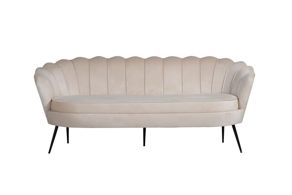 Calais 3-seter Sofa Fløyel v:1365878