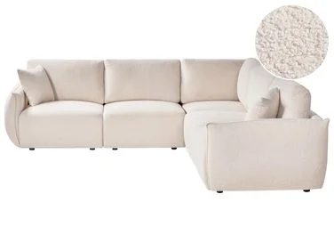 Modulær hjørnesofa 5-seters MESNALI Bouclé Off white Venstrevendt v:2863871 Modulær hjørnesofa 5-seters MESNALI Bouclé Off white Venstrevendt v:2863871
