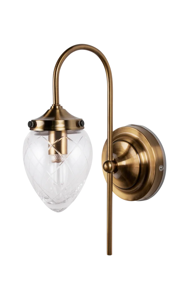 Vegglampe Juni IP44 Slipt – Transparent – Belysning | m v:3998511 Vegglampe Juni IP44 Slipt – Transparent – Belysning | m v:3998511