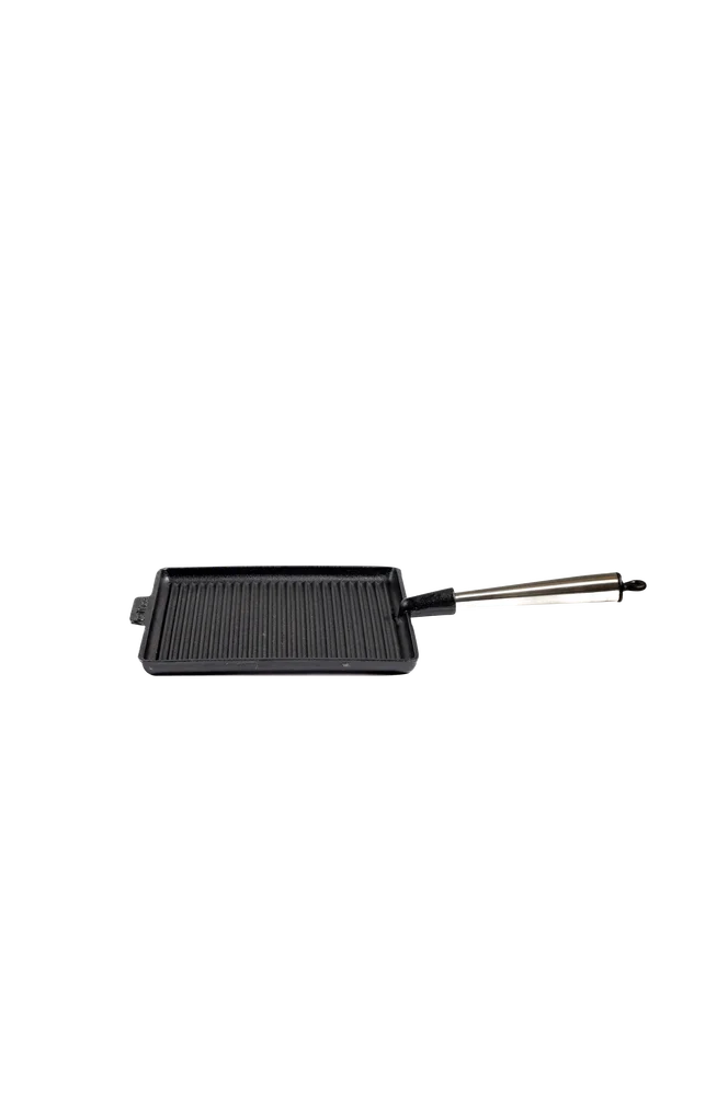 Grillpanne i støpejern 28×28 cm – Svart – Kjøkken & husholdning | m v:2658541